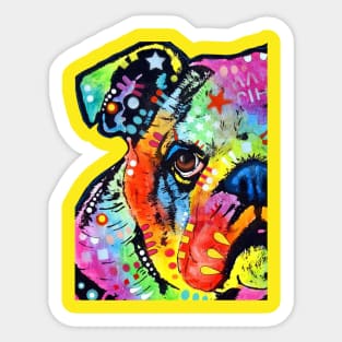 Lovely Multicolor Dog Sticker